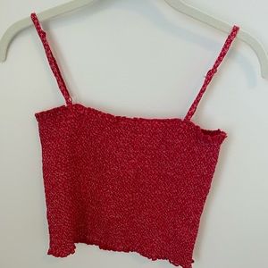 red/white brandy Melville crop top